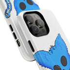 Blue Skeleton Cat Tough Magnetic Phone Case | Design by Jessica B