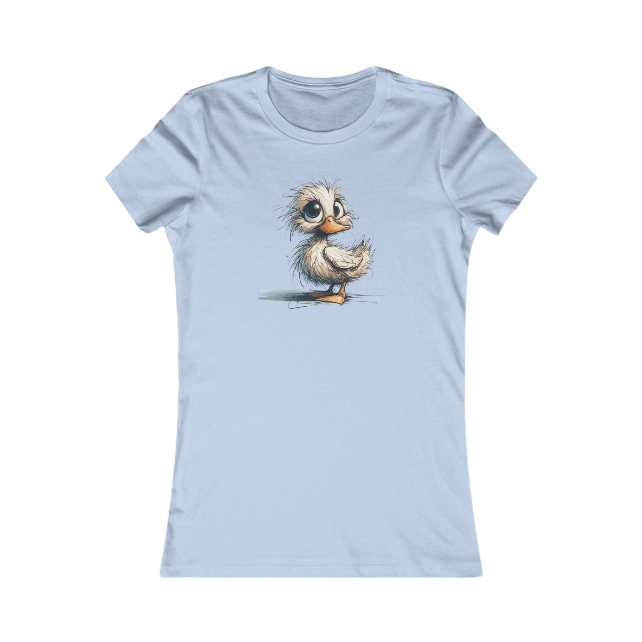 Cute Baby Duck Women's Tee - Adorable Cartoon Duck Graphic Shirt - -100% Cotton / Cotton Blend