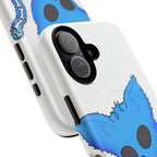 Blue Skeleton Cat Tough Magnetic Phone Case | Design by Jessica B