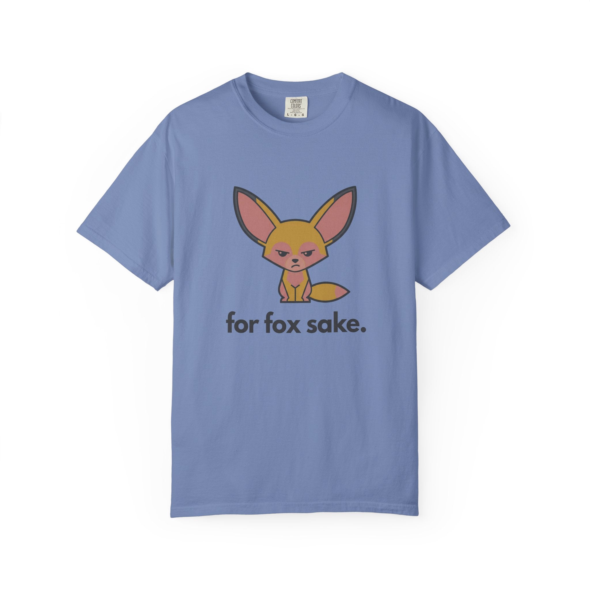 For Fox Sake T-Shirt - Cute Cartoon Fox Graphic Tee - 100% Cotton