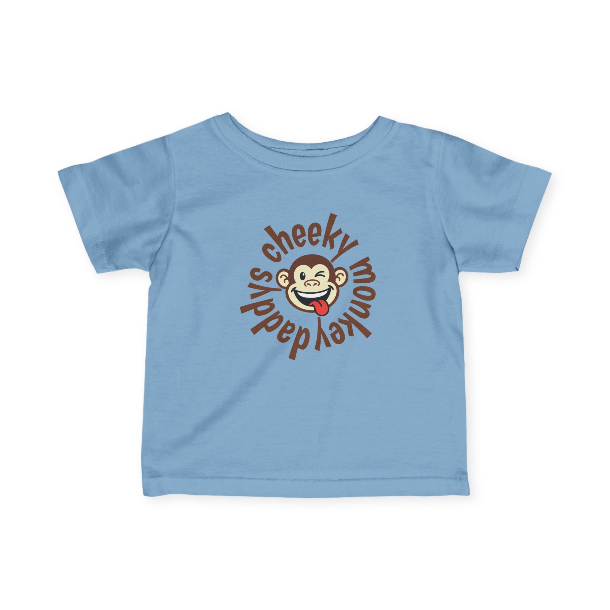 Cute Infant Tshirt - daddys cheeky monkey - Graphic Baby Tee Shirt - 100% Cotton