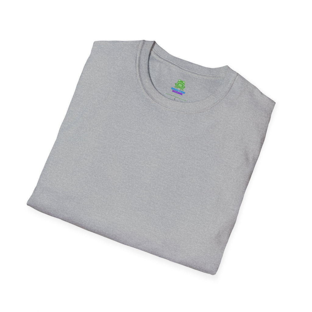 Men's Plain Tee - Brain Frog Men's Softstyle Plain T-Shirt - 100% Cotton / Cotton Blend