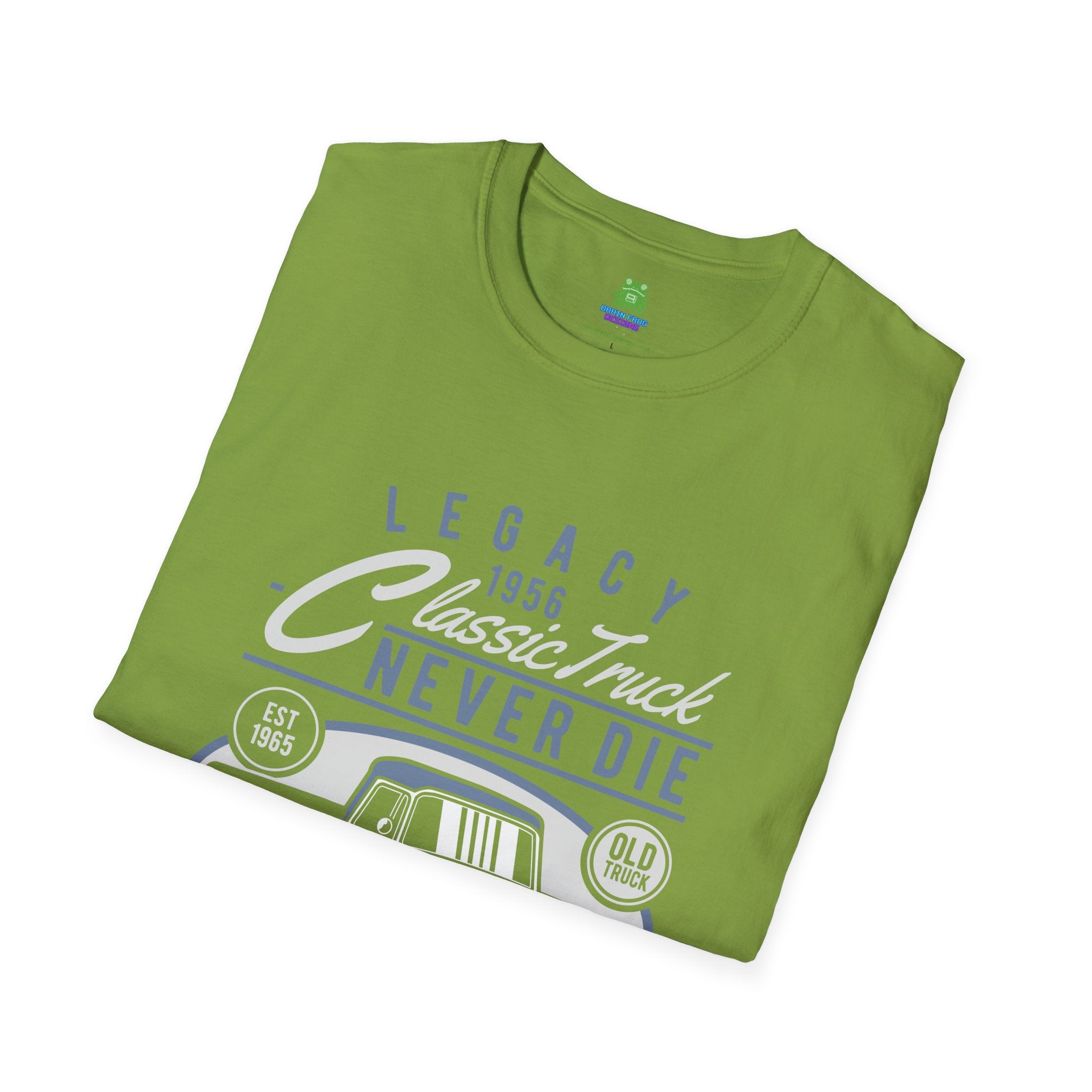 Old School Car T-Shirt - "Legacy Never Die" Vintage Auto Tee - 100% Cotton