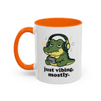 Just Vibing Mostly Mug - Cute Alligator Coffee Cup (11/15oz)