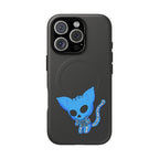 Blue Skeleton Cat Tough Magnetic Phone Case | Unique Design to Brain Frog
