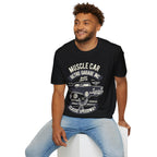 Retro Garage Muscle Car T-Shirt - Classic Speedway Vintage Auto Tee -100% Cotton