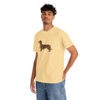 Dachshund Dog T‑Shirt — Cute Brown Sausage Dog Graphic Tee - 100% Cotton