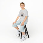 Kids T-Shirt - 'Flight From Above 2017 Fighter Pilot' Vintage Airplane Design - 100% Cotton / Cotton Blend