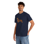 Dachshund Dog T‑Shirt — Cute Brown Sausage Dog Graphic Tee - 100% Cotton