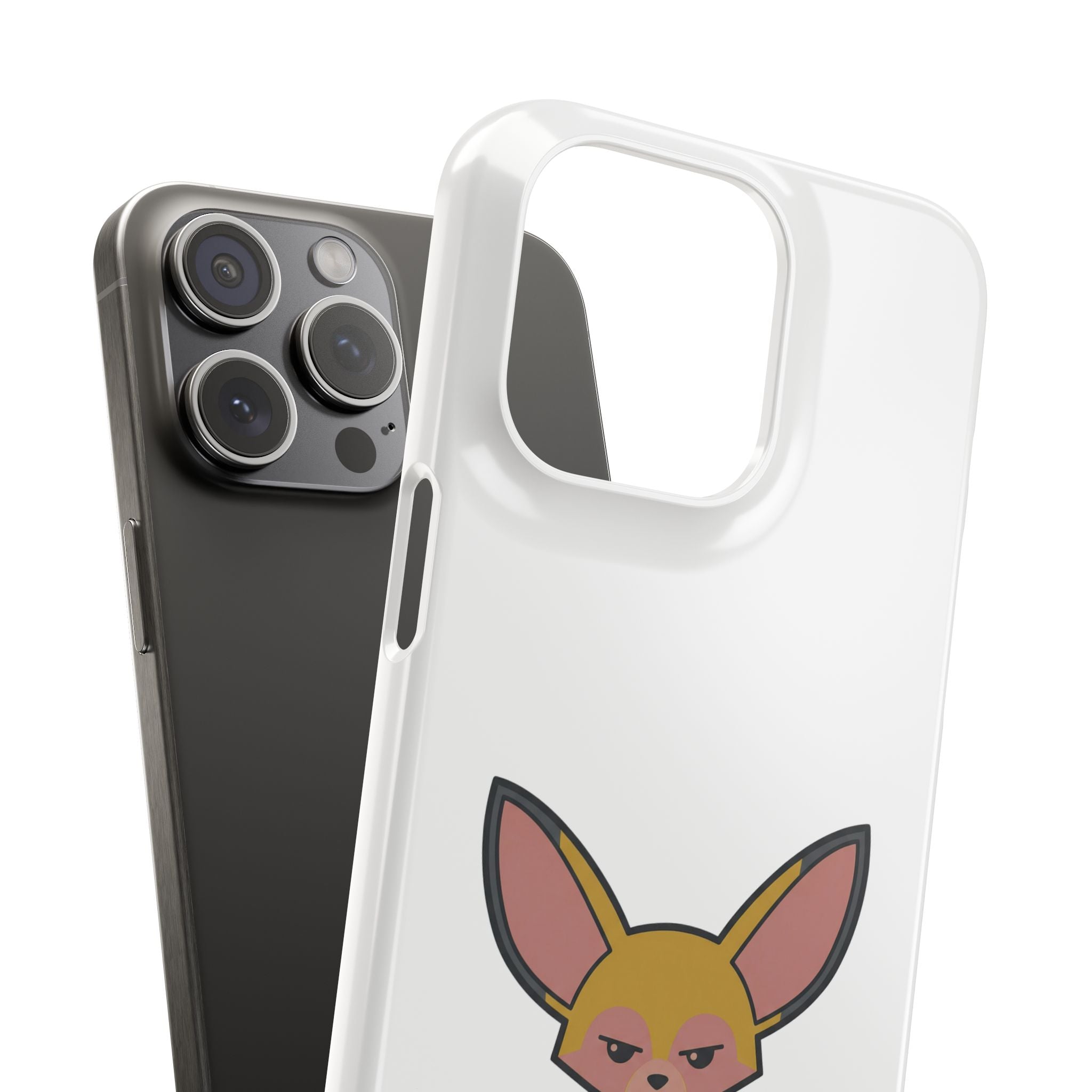 Phone Case — Cute 'for fox sake.' Cartoon Fox Protective Snap Case