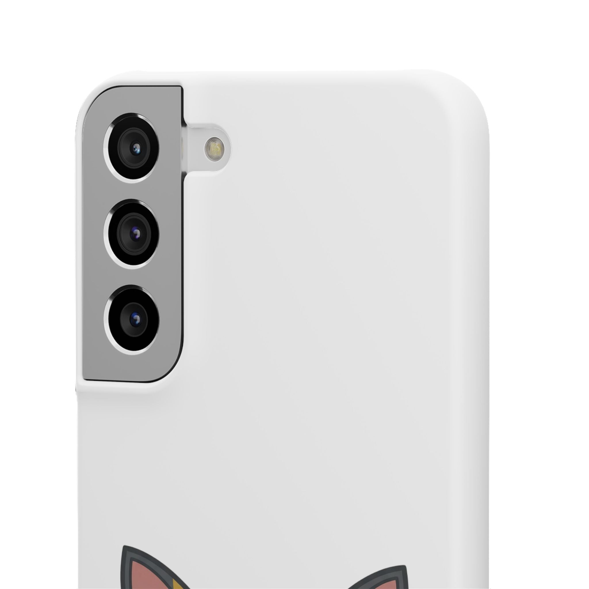 Phone Case — Cute 'for fox sake.' Cartoon Fox Protective Snap Case