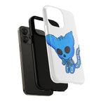Blue Skeleton Cat Tough Magnetic Phone Case | Design by Jessica B