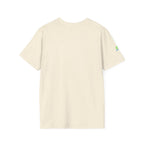 Brain Frog Design Signature T-Shirt - Small Green Brain Frog Logo Tee (Front Chest & Sleeve) - 100% Cotton / Cotton Blend