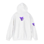 Purple Skeleton Cat Hoodie – Cute Spooky Graphic Sweatshirt - Unique Brand Design