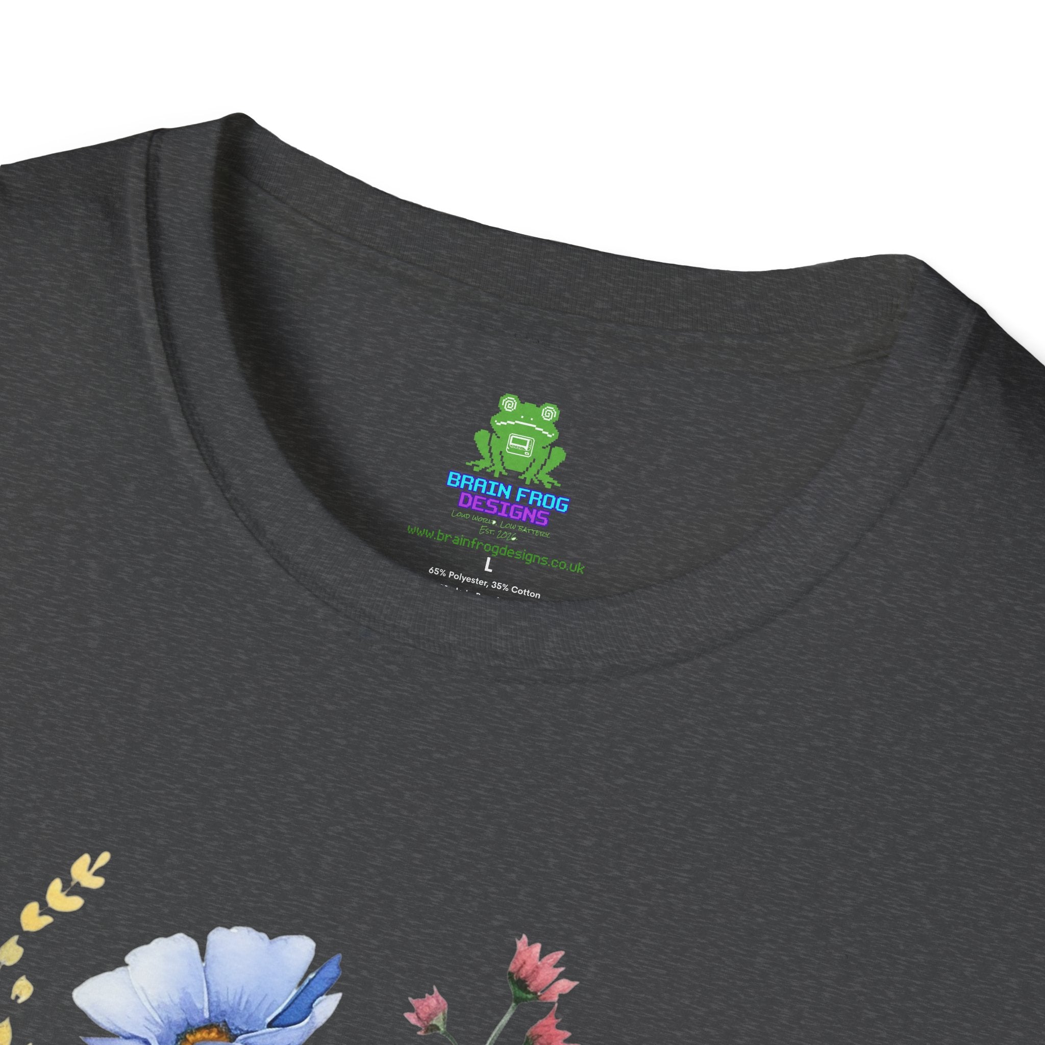 Floral Wildflower Bouquet T-Shirt - Pastel Garden Graphic Tee - 100% Cotton