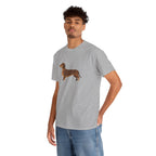 Dachshund Dog T‑Shirt — Cute Brown Sausage Dog Graphic Tee - 100% Cotton