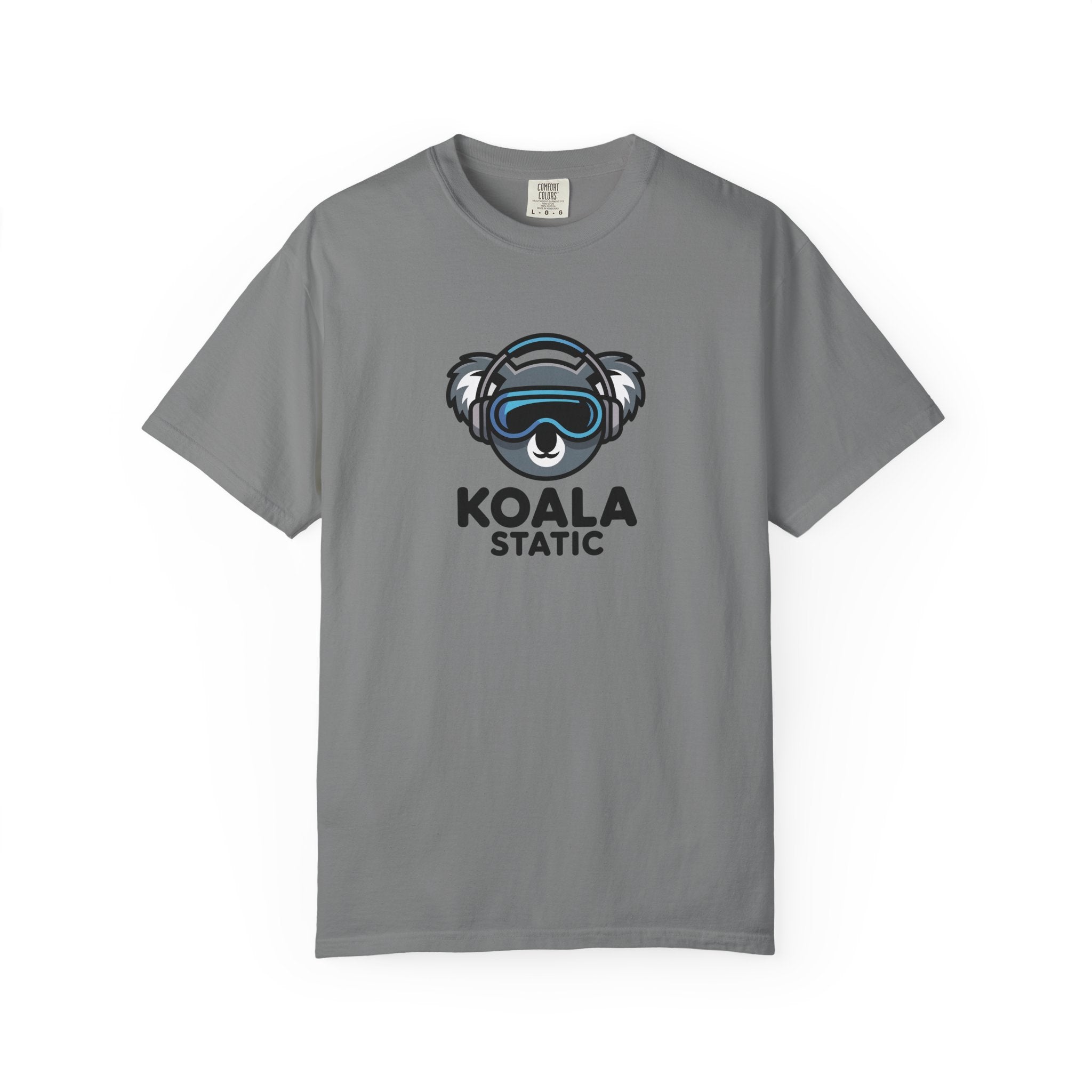 Koala Static Headphones Tee — Retro 90s Chill Graphic T-Shirt - 100% Cotton