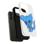 Blue Skeleton Cat Tough Magnetic Phone Case | Design by Jessica B