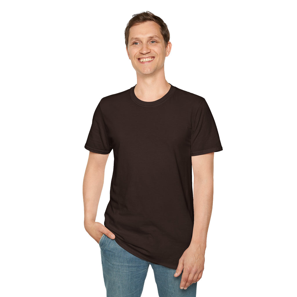 Men's Plain Tee - Brain Frog Men's Softstyle Plain T-Shirt - 100% Cotton / Cotton Blend