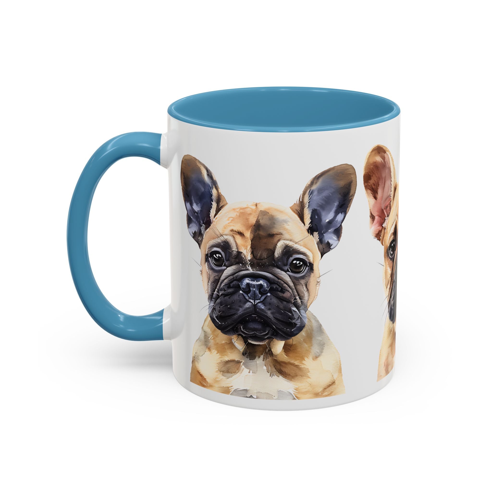 French Bulldog Accent Coffee Mug – Cute Pet Portraits (11/15 oz)