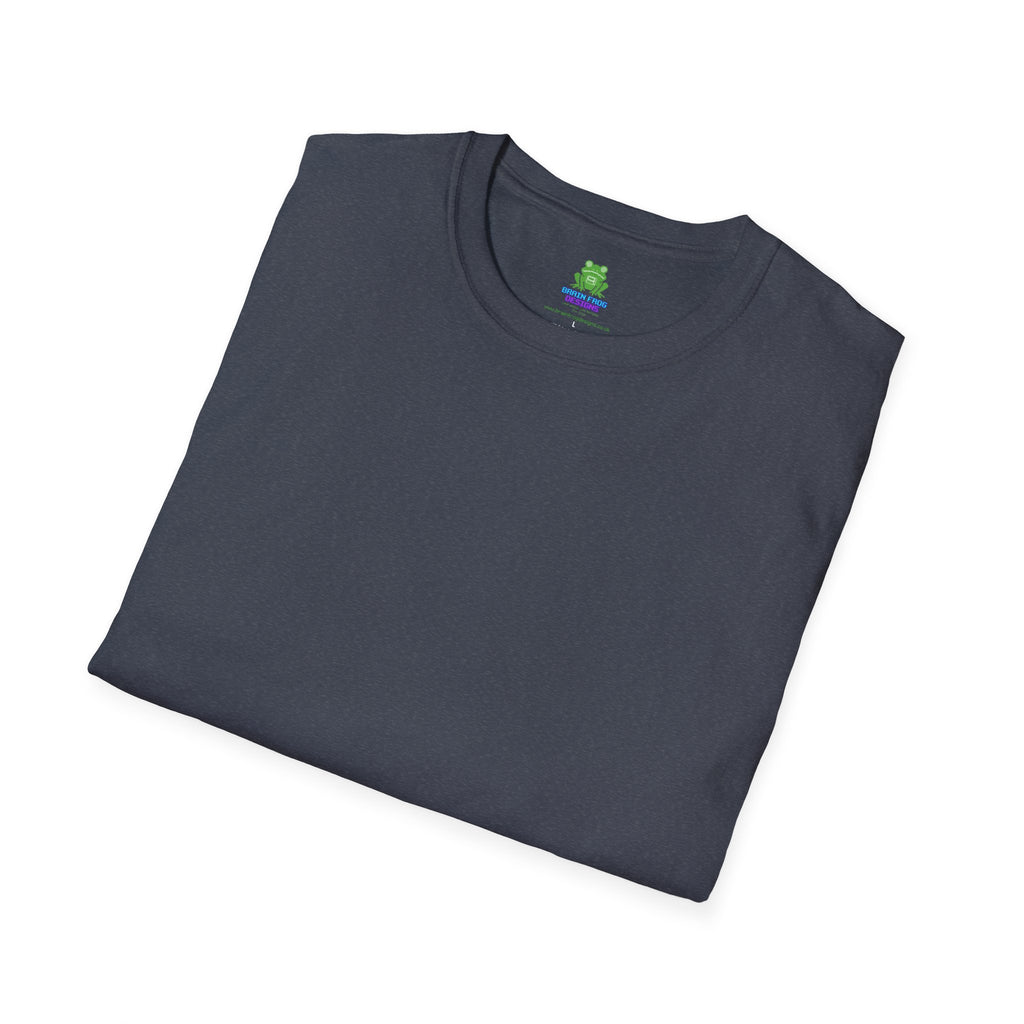 Men's Plain Tee - Brain Frog Men's Softstyle Plain T-Shirt - 100% Cotton / Cotton Blend