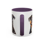Staffy Dog Portrait Accent Coffee Mug (11/15oz) - Staffordshire Bull Terrier Portrait Mug