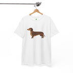 Dachshund Dog T‑Shirt — Cute Brown Sausage Dog Graphic Tee - 100% Cotton