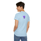 Purple Skeleton Cat Graphic Tee - Cute Creepy Kitty Shirt - 100% Cotton