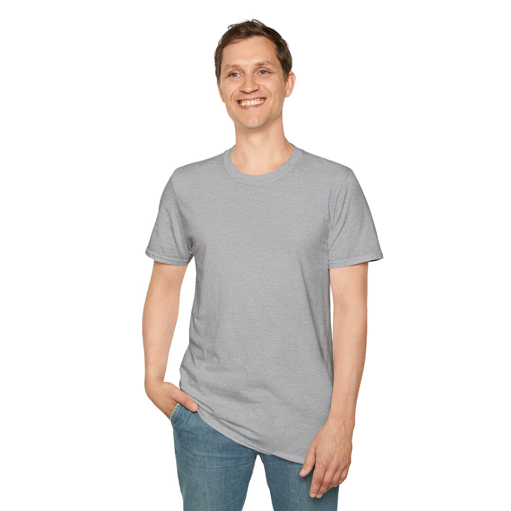 Men's Plain Tee - Brain Frog Men's Softstyle Plain T-Shirt - 100% Cotton / Cotton Blend