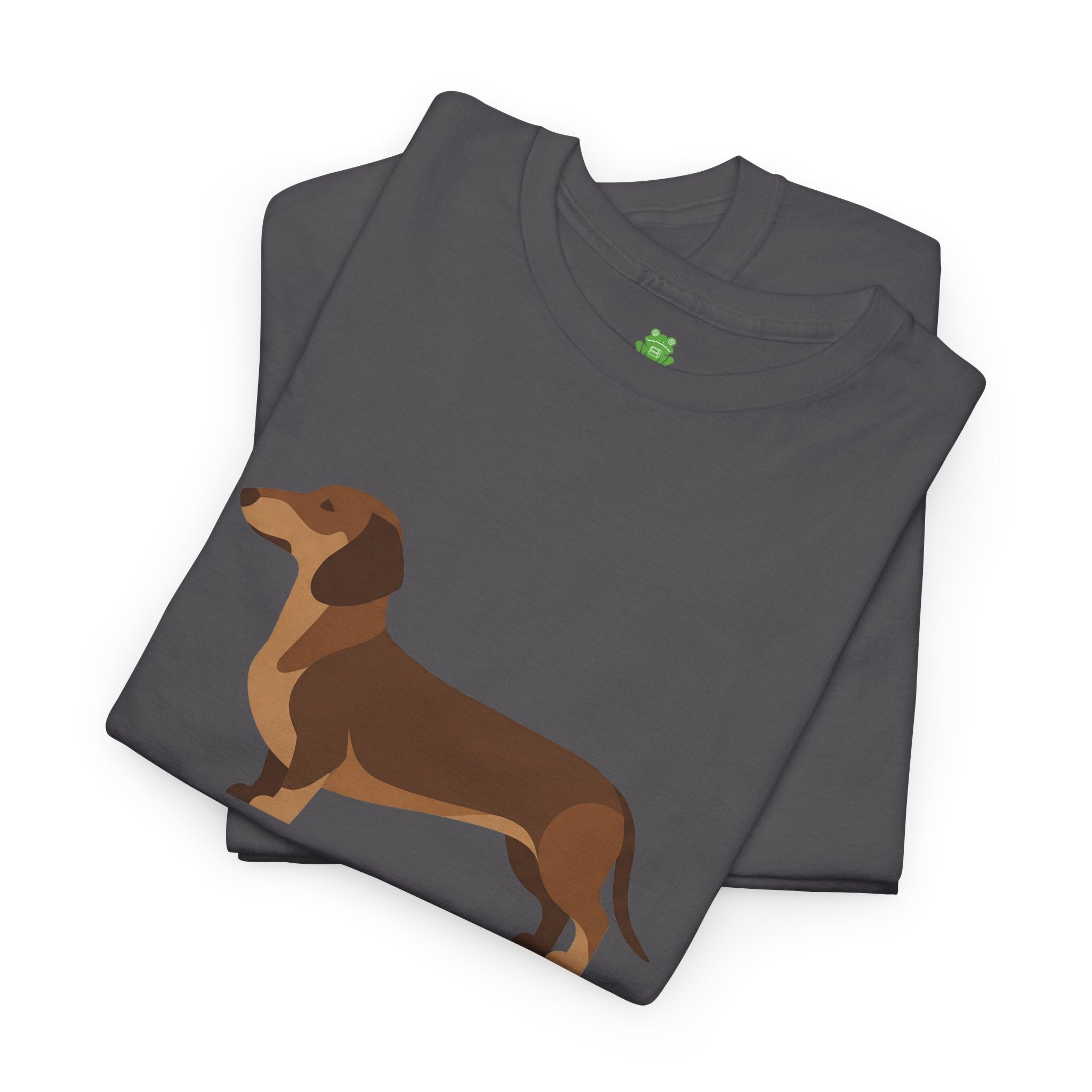 Dachshund Dog T‑Shirt — Cute Brown Sausage Dog Graphic Tee - 100% Cotton