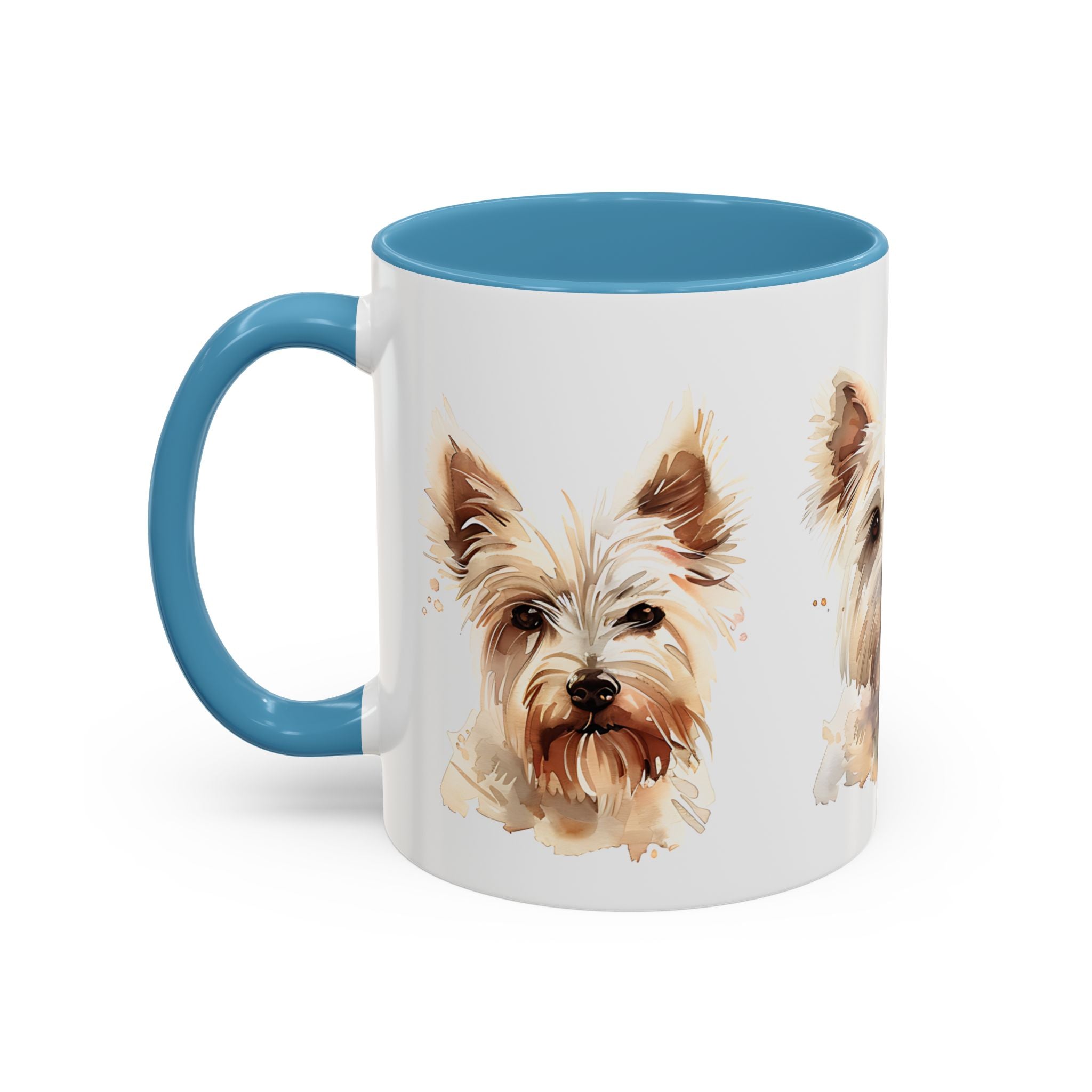 Westie Watercolor Accent Coffee Mug - Cute West Highland Terrier Dog Lover Gift (11/15oz)