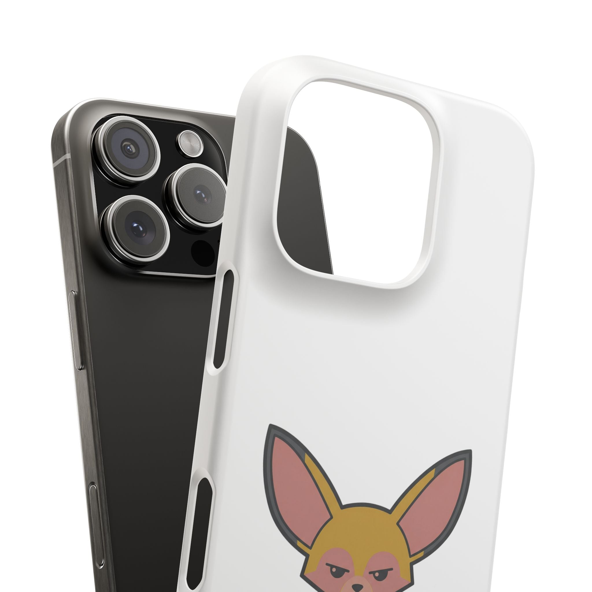 Phone Case — Cute 'for fox sake.' Cartoon Fox Protective Snap Case