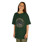 Kids T-Shirt - 'Flight From Above 2017 Fighter Pilot' Vintage Airplane Design - 100% Cotton / Cotton Blend