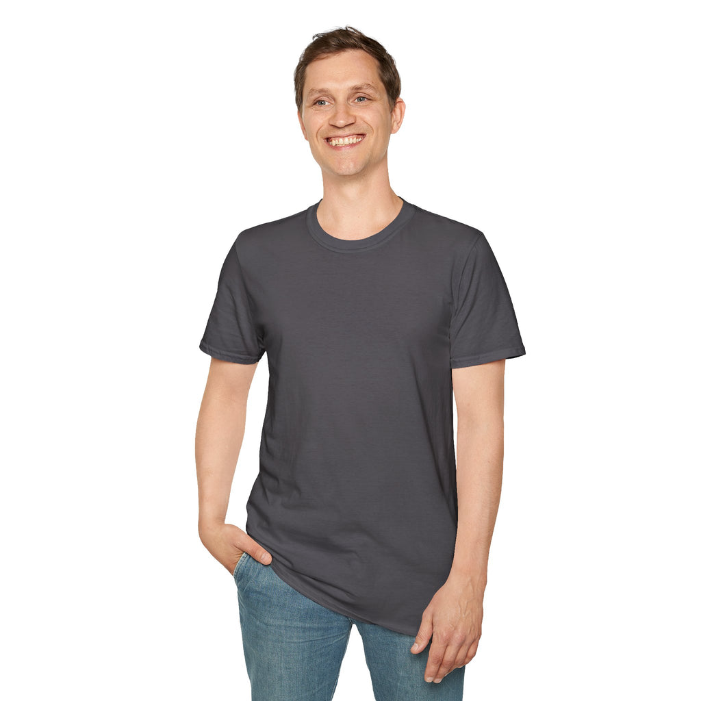 Men's Plain Tee - Brain Frog Men's Softstyle Plain T-Shirt - 100% Cotton / Cotton Blend
