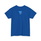 Blue Skeleton Cat Graphic Tee - Cute Creepy Kitty Shirt - 100% Cotton