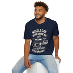 Retro Garage Muscle Car T-Shirt - Classic Speedway Vintage Auto Tee -100% Cotton