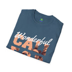 California Palm Photo Tee - Vintage Sunset Graphic T-Shirt - 100% Cotton