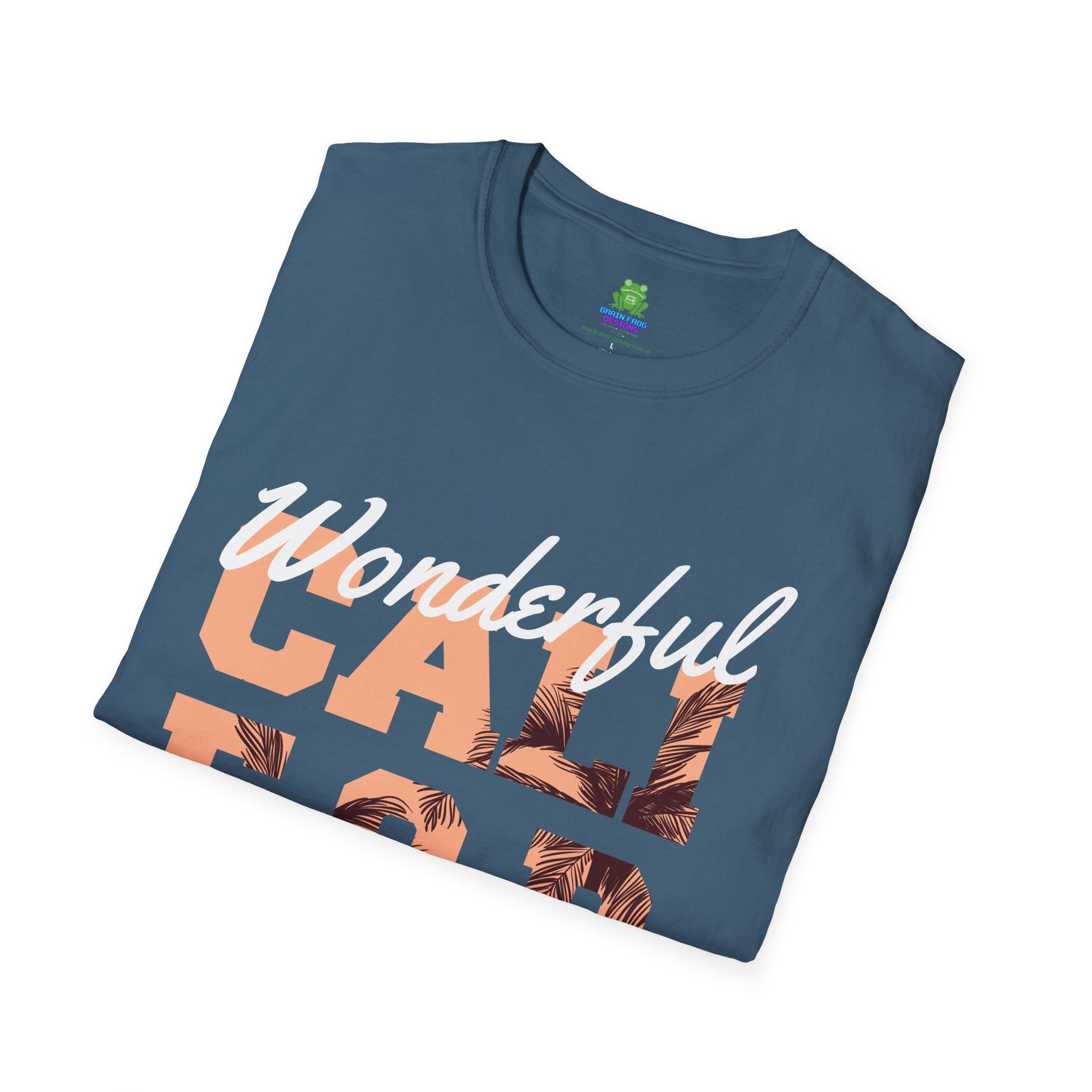 California Palm Photo Tee - Vintage Sunset Graphic T-Shirt - 100% Cotton
