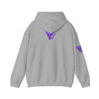 Purple Skeleton Cat Hoodie – Cute Spooky Graphic Sweatshirt