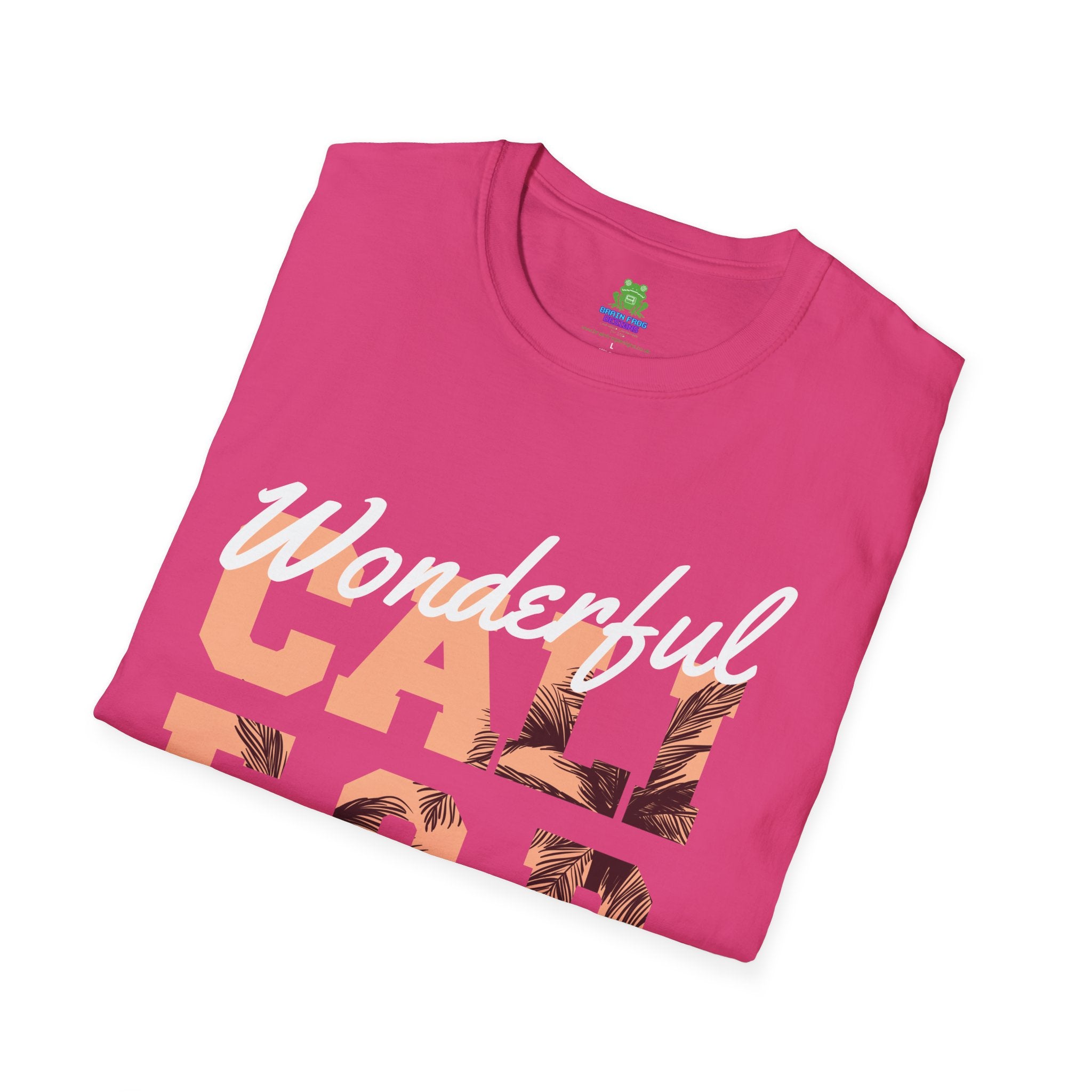 California Palm Photo Tee - Vintage Sunset Graphic T-Shirt - 100% Cotton