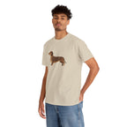Dachshund Dog T‑Shirt — Cute Brown Sausage Dog Graphic Tee - 100% Cotton