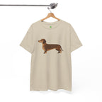 Dachshund Dog T‑Shirt — Cute Brown Sausage Dog Graphic Tee - 100% Cotton