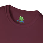 Woman's Plain Tee - Brain Frog Woman's Softstyle Plain T-Shirt - 100% Cotton / Cotton Blend - White / Black / Navy / Grey - 12 colours available