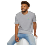Brain Frog Design Signature T-Shirt - Small Green Brain Frog Logo Tee (Front Chest & Sleeve) - 100% Cotton