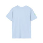 Brain Frog Design Signature T-Shirt - Small Green Brain Frog Logo Tee (Front Chest & Sleeve) - 100% Cotton