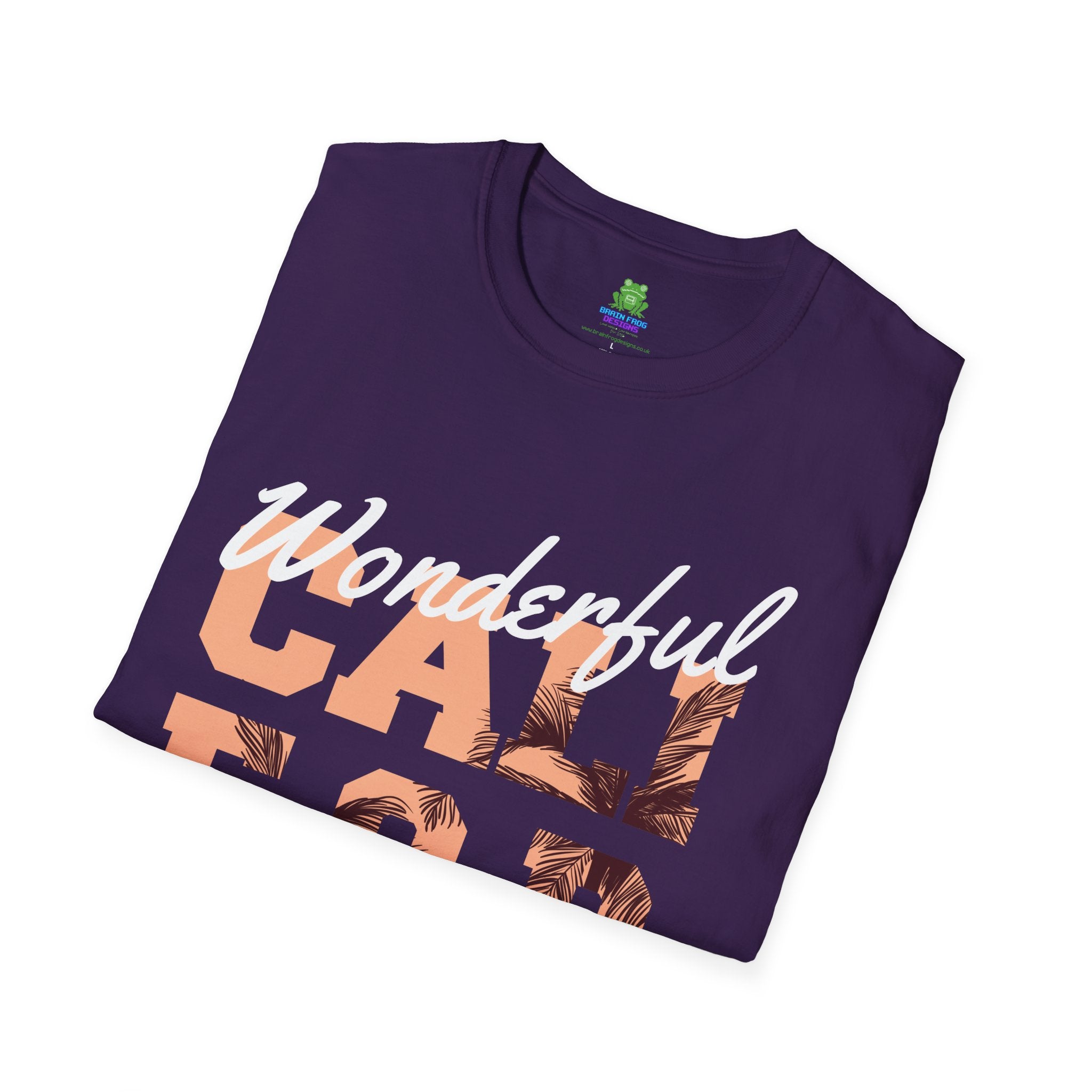 California Palm Photo Tee - Vintage Sunset Graphic T-Shirt - 100% Cotton