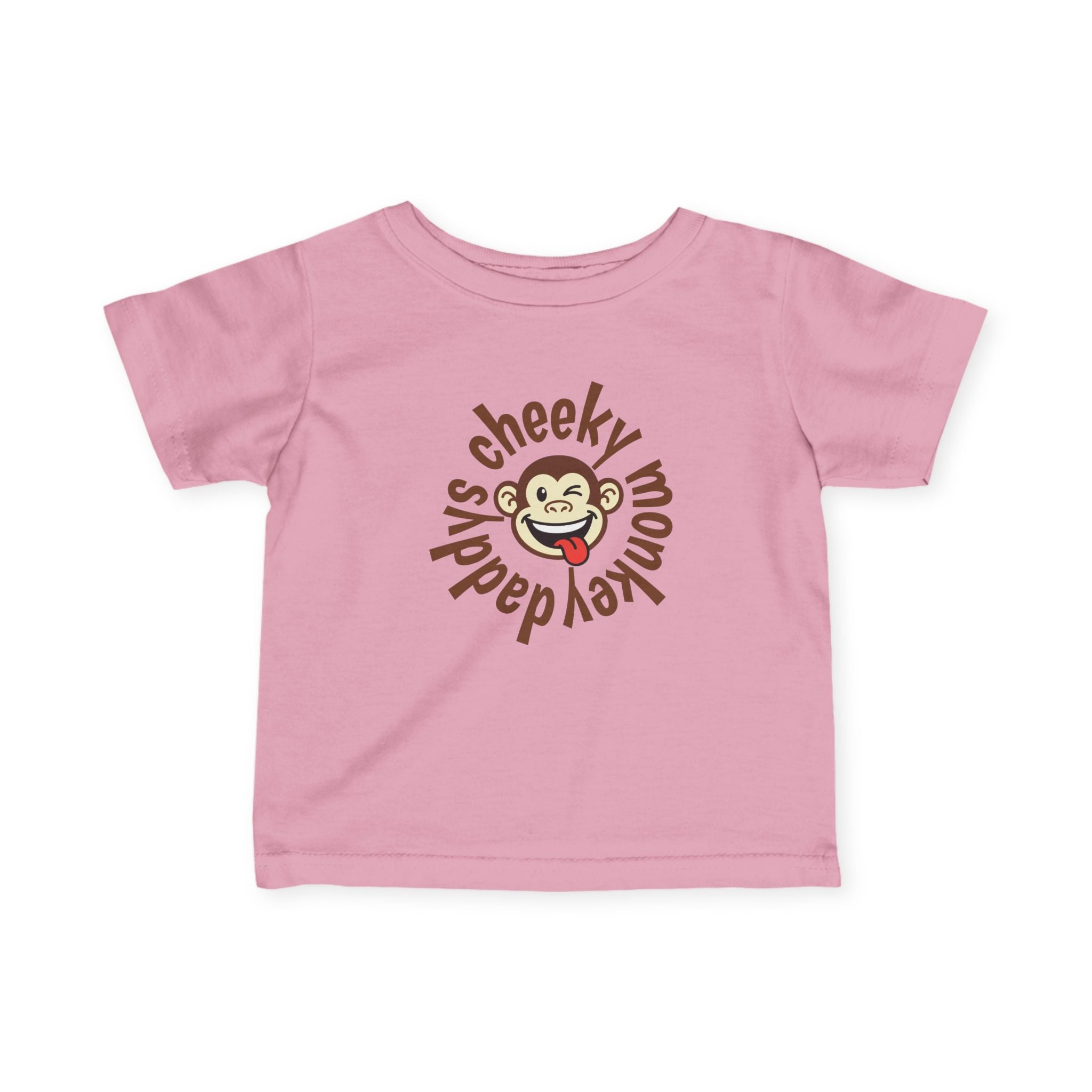 Cute Infant Tshirt - daddys cheeky monkey - Graphic Baby Tee Shirt - 100% Cotton
