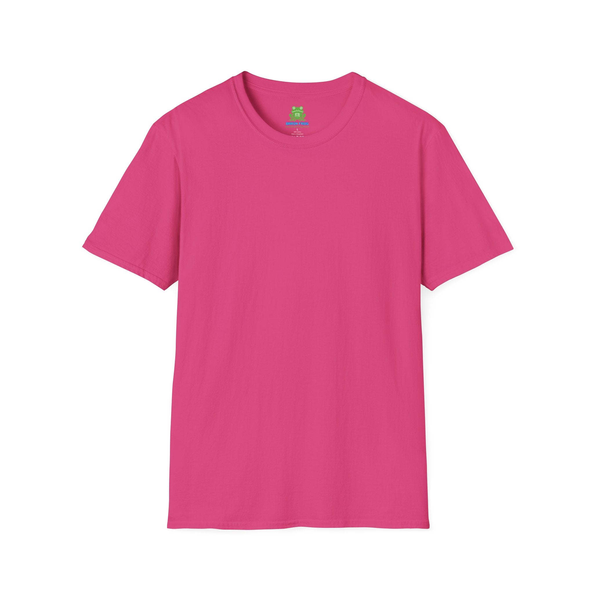 Woman's Plain Tee - Brain Frog Woman's Softstyle Plain T-Shirt - 100% Cotton / Cotton Blend - Colour Set Two (17 Colours)