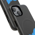 Blue Skeleton Cat Tough Magnetic Phone Case | Unique Design to Brain Frog