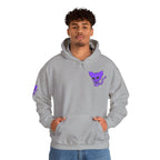 Purple Skeleton Cat Hoodie – Cute Spooky Graphic Sweatshirt - Unique Brand Design